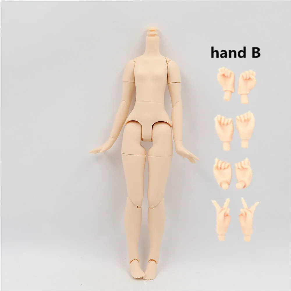 Азон тело белый натуральный черный кожа чашка 20 см 8,5 дюймов для 1/6 кукла blyth joint тело подходит для DIY изменить тело ледяной - Цвет: bodyB