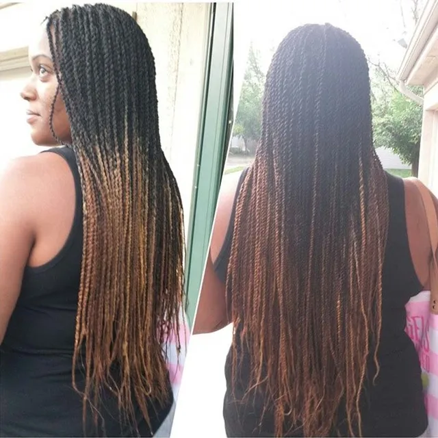 17pc Only Two Tone Ombre Kanekalon Braiding Hair 17inch 1700g/Pc ...