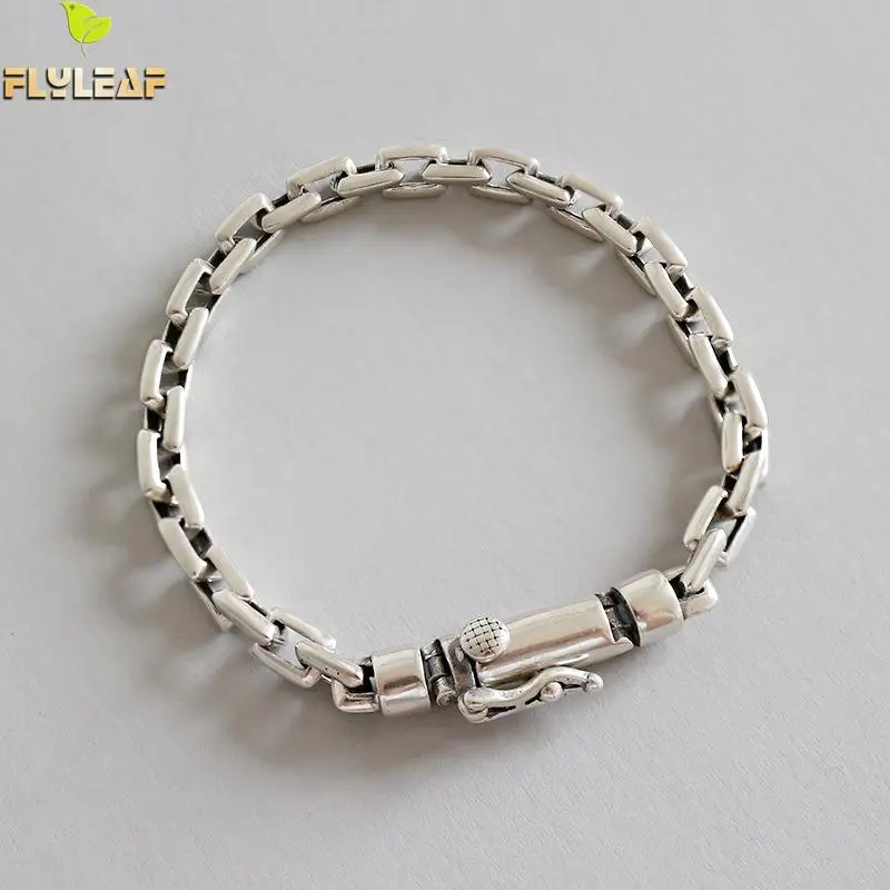 Najtaniej Flyleaf zrobić stary krzyż łańcuch bransoletki i Bangles dla kobiet mężczyzn wysokiej jakości 100% 925 Sterling Silver biżuteria w stylu Vintage