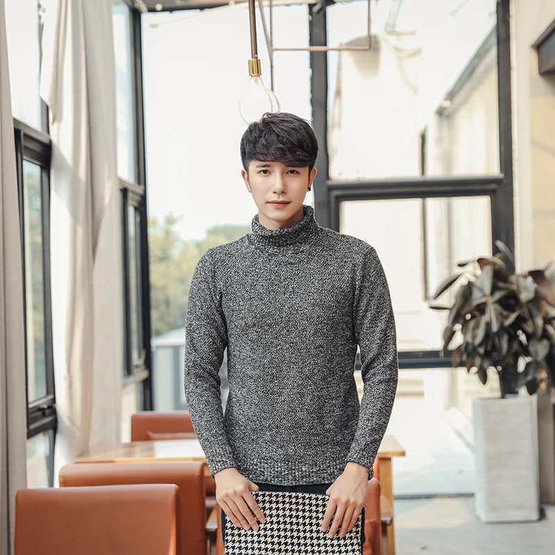 Brand Clothing New Autumn Winter men Turtleneck cotton