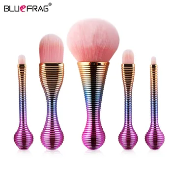 

BLUEFRAG Brand Makeup Brushes Professional Kabuki Foundation Eye Shadow Concealer Facial Eyes Blush Brush 5pcs Make Up Brush Set
