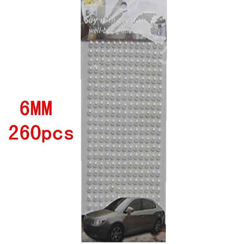 kids 6mm 260pcs set Imitation Pearls Acrylic Sticker Decal Self Adhesive Mobile Art Personalized Children s