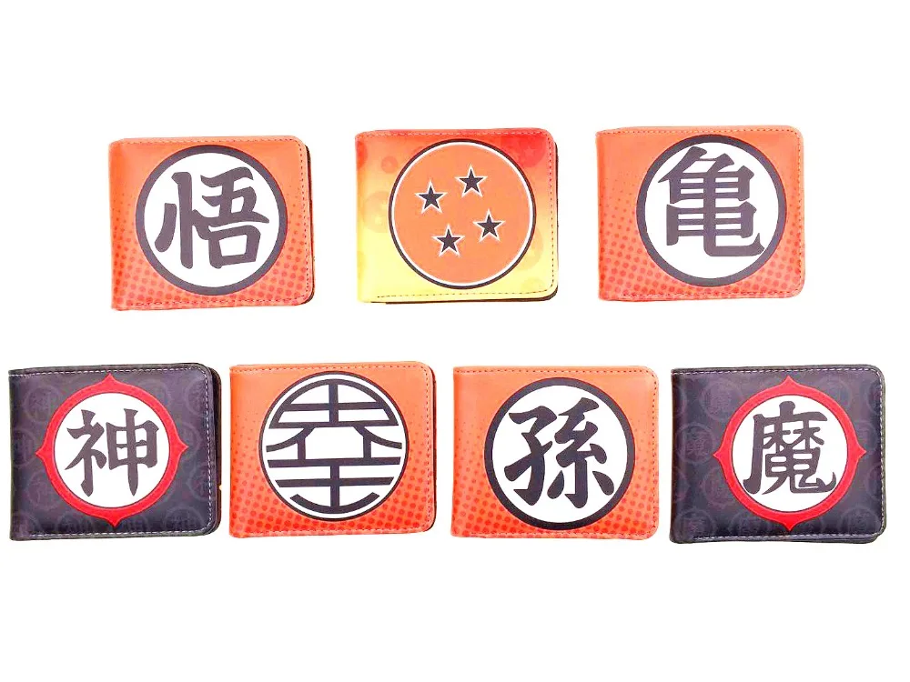 

Anime Coin Purse Dragonball Z Bifold Wallet Cosplay Son Goku Super Saiyan DBZ Short Purse Photo Card Holder Studend Wallets
