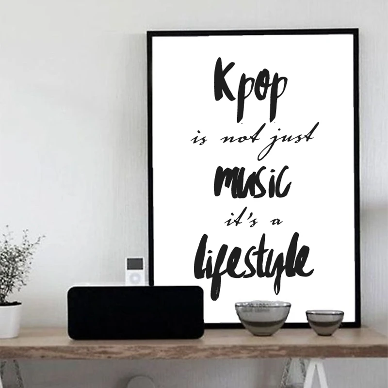 Kpop Quote Wall Art Print