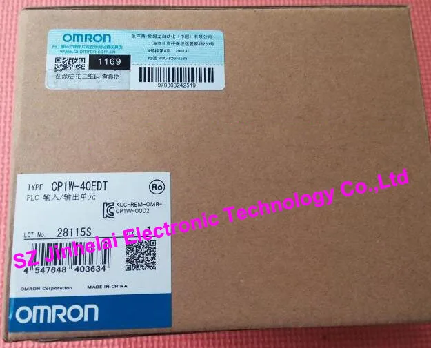 

CP1W-40EDT OMRON Authentic original PLC CONTROLLER I/O UNIT