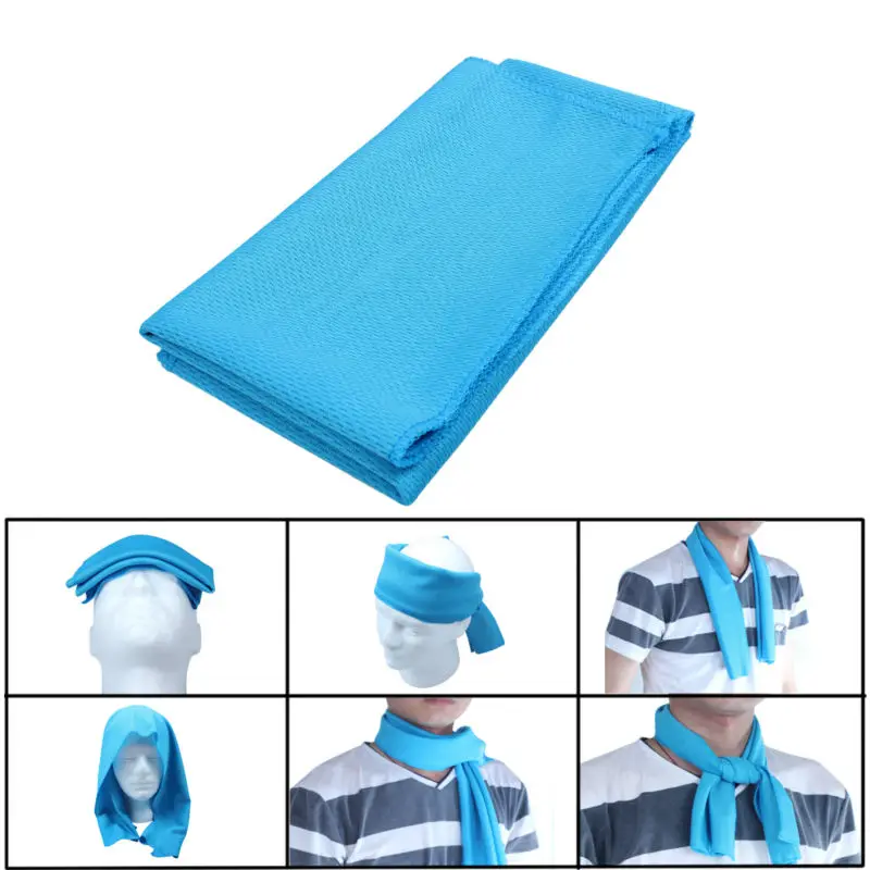 Microfiber Cooling Towel Headband Travel Riding Gym Dry Quickly For Yoga Gym Sport Golf Hiking Running (4)