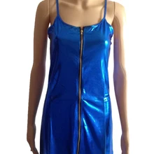 Горячие сексуальные, искусственная кожа платье одежда для стриптиза сексуальное женское белье эротическое платье на молнии Клубная одежда с открытой спиной Вечерние костюм фетиш