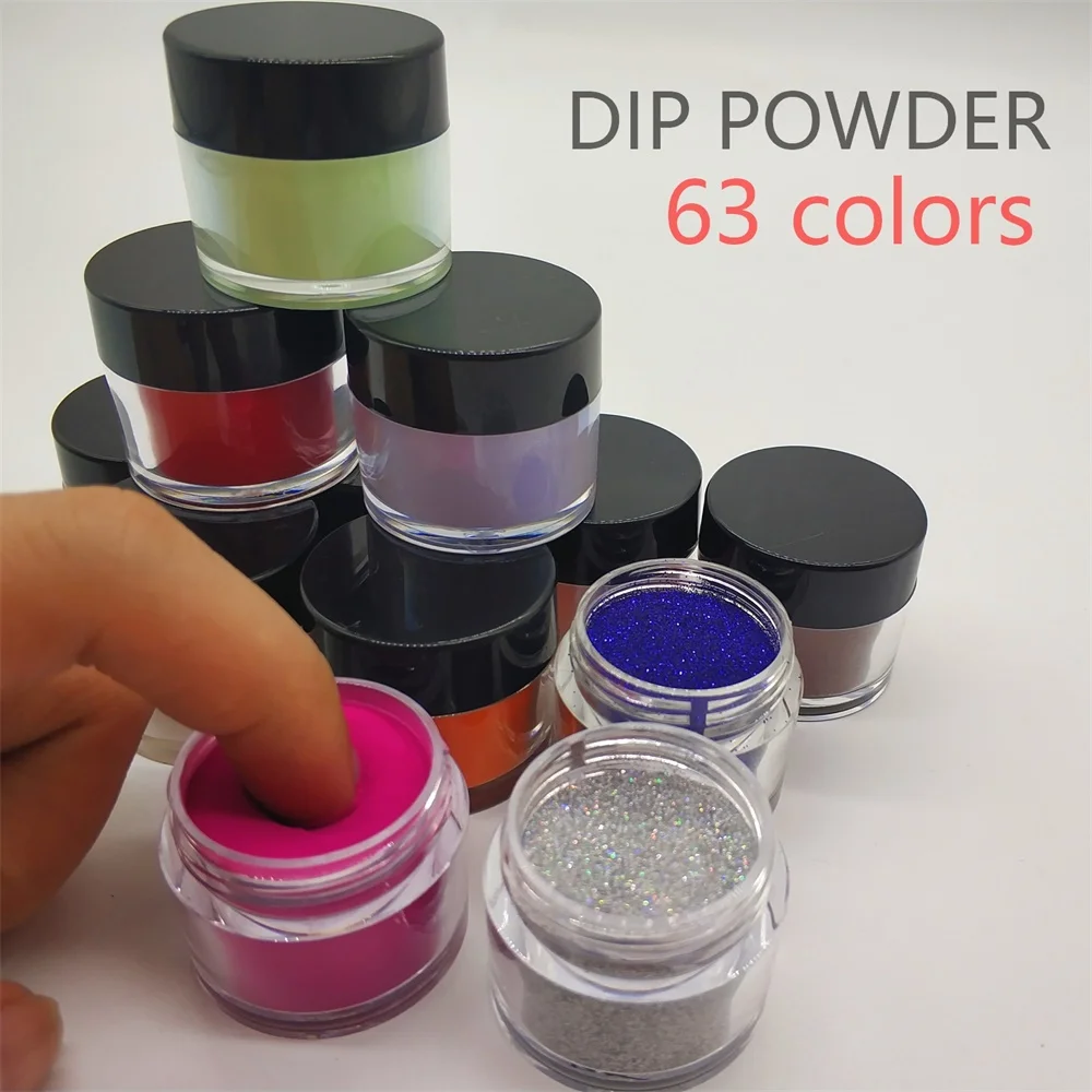 

VLIKE 10g/jar Dipping Powder Gradient French Nail Color Glitter Without Lamp Cure Manicure Nail Art Decorations (D001-D020)