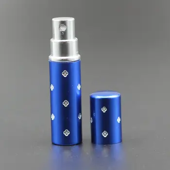 

1PC 5ml Amazing Travel Perfume Atomizer Refillable Spray Empty Perfume Bottle Easy Used Aluminum Glass Mini Scent Bottle