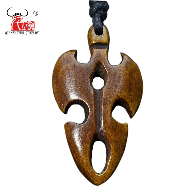 Gx052 Hot Sale Primitive Tribes Jewelry Hand-carved Axe Choker New Zealand  Maori Yak Bone Necklaces Woman Pendant For Gift - Necklace - AliExpress