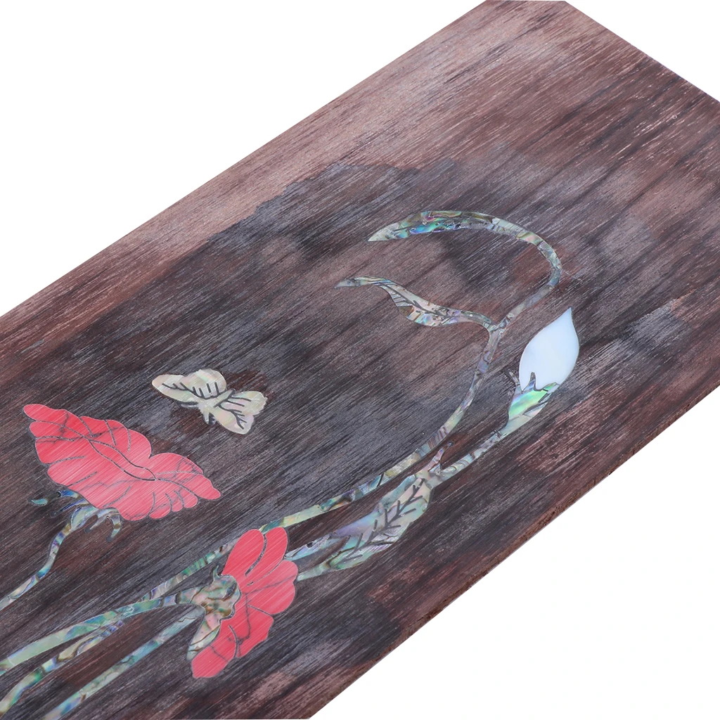 Tooyful Exquisite Rosewood Classical/Acoustic Guitar Head Veneer Plate Flower Pattern Sticker Inaly Musical Instrument Accessory