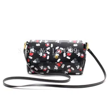 Новая Мода Микки Обувь для девочек женские мини черный PU Курьерские сумки дети сумка для детей