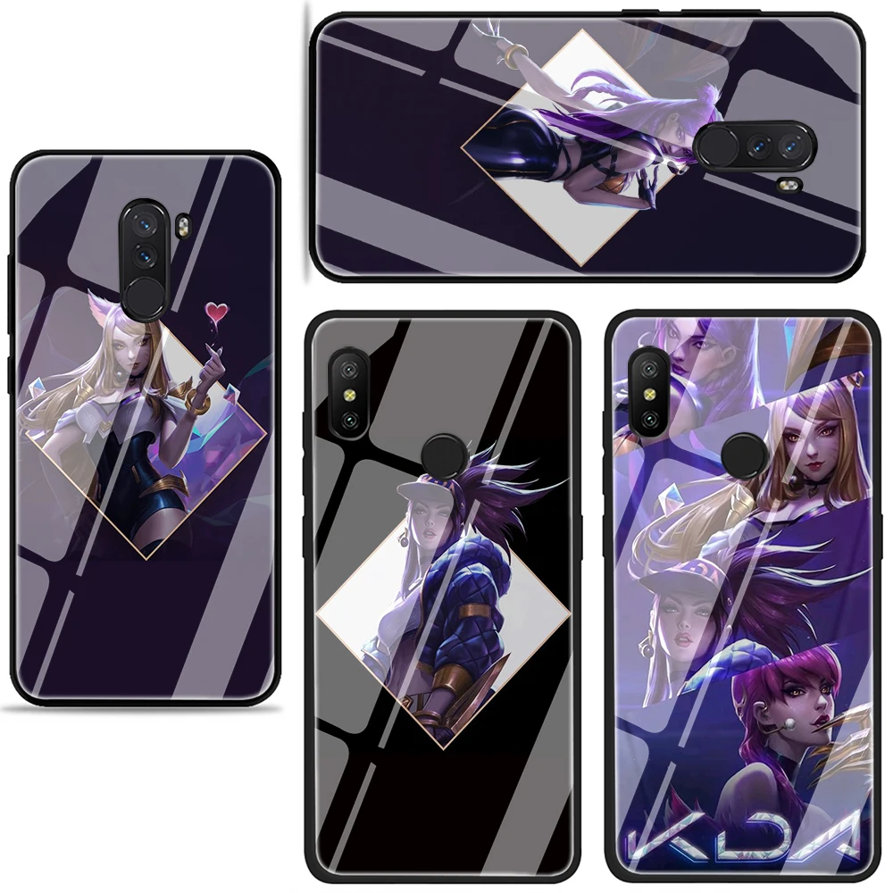 Чехол League of Legends kda kaisa из закаленного стекла TPU для Xiaomi 8 Lite A1 A2 9 Redmi Note 5 6 7 Pro 6A 4X POCOPHONE F1