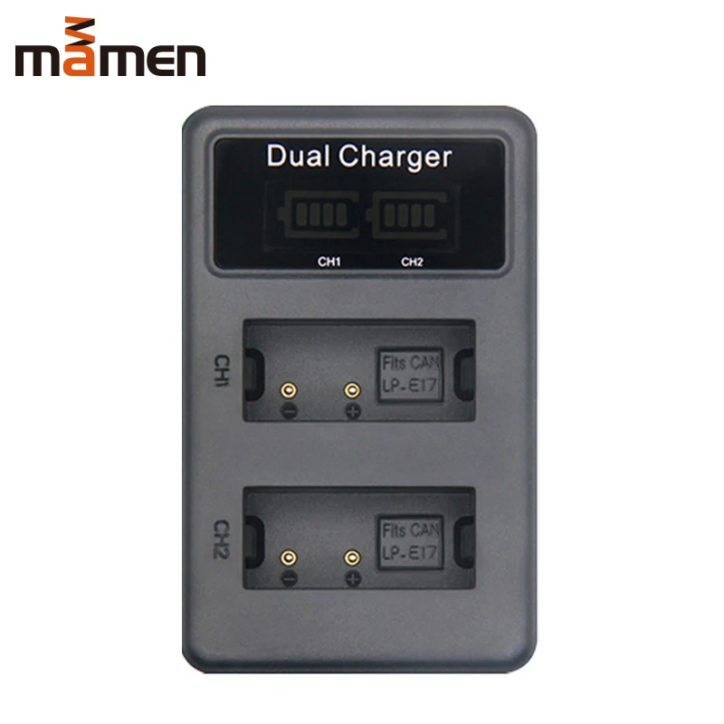 

Mamen Rechargeable LP-E17 LPE17 Digital Camera Lithium Battery Charger For Canon EOS M3 M5 M6 200D T6I T6S 750D 760D 77D X8I