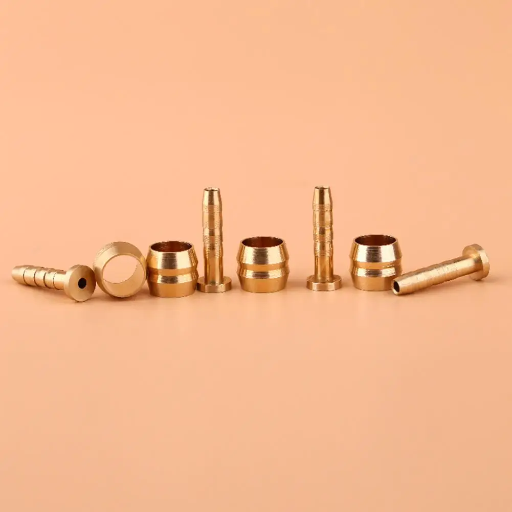 

4 Pairs Bicycle Bike Hydraulic Disc Brake Hose Pressing Ring + T Needle Cycling Brake Tubing Olive Head Oil Needle Accessories