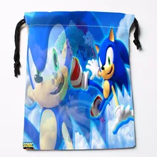 TF&22 New sonic the hedgehog #7 Custom Printed receive bag Bag Compression Type drawstring bags size 18X22cm &81#22