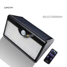 FH5-1 Солнечный свет наружный сенсорный светильник 3,2 в 11 Вт супер яркий 60LED пульт дистанционного управления 5 режимов черный корпус белый светильник садовое освещение