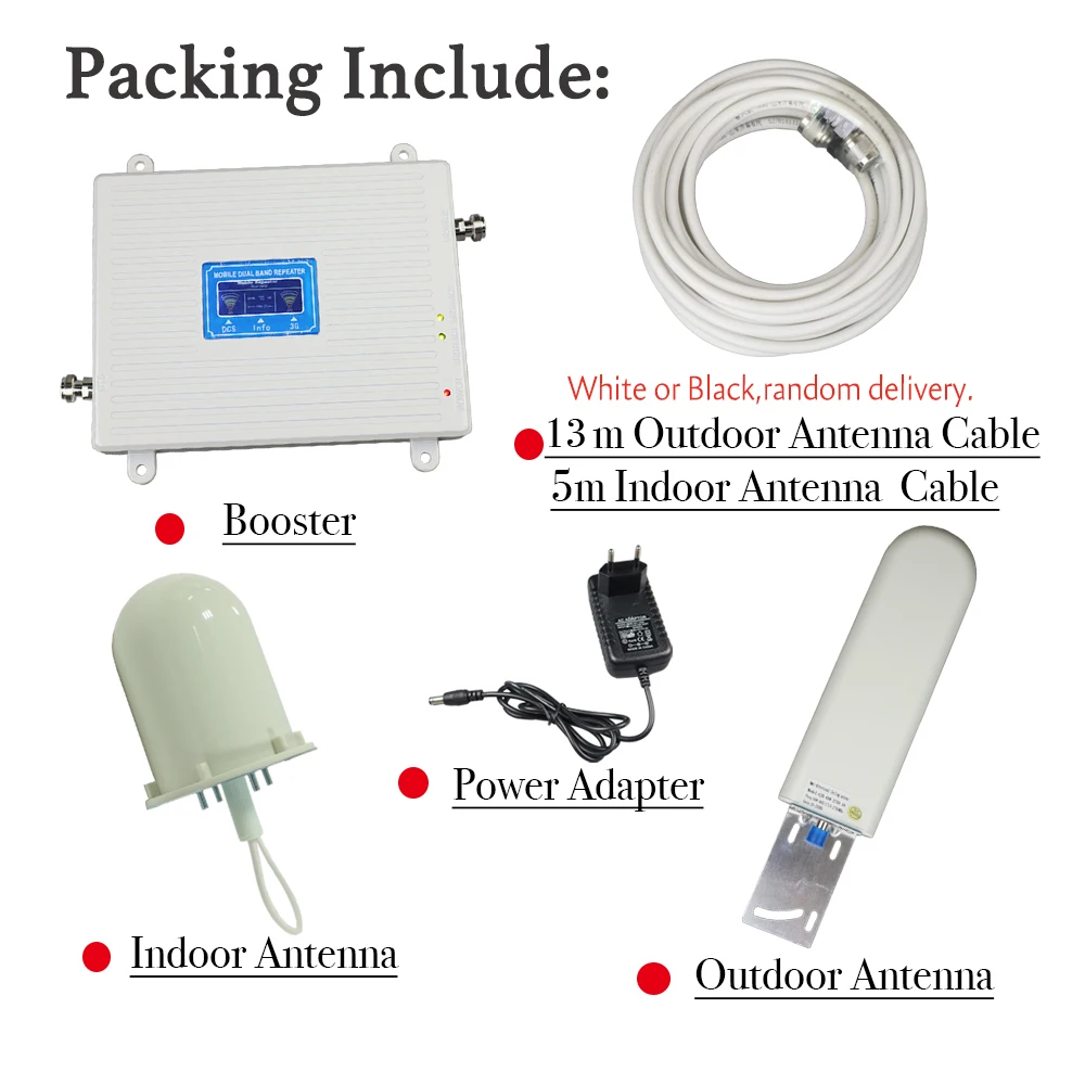 Best Quality DUAL BAND 1800 / 2100 2G 3G 4G Smart cellular phone signal repeater mobile signal booster amplifier for home use