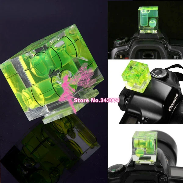 

Camera hotshoe transparent three-dimensional horizontal bead level meter axis three dimensional for cube beads