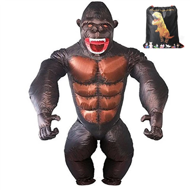 halloween holiday anime cosplay orangutan gibbon chimp monkey fancy dress adult gorilla inflatable costume for woman
