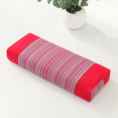Грубая гречневая подушка для корпуса, постельные принадлежности, подушка для здоровья шейки матки, для защиты тела, шейного отдела позвоночника, удобная подушка для взрослых - Цвет: Red