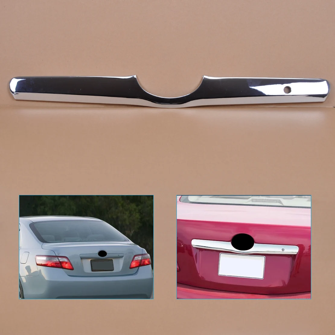 Хромированная крышка багажника beler из АБС пластика для Toyota Camry 2006 2007 2008 2009 2010 2011|abs