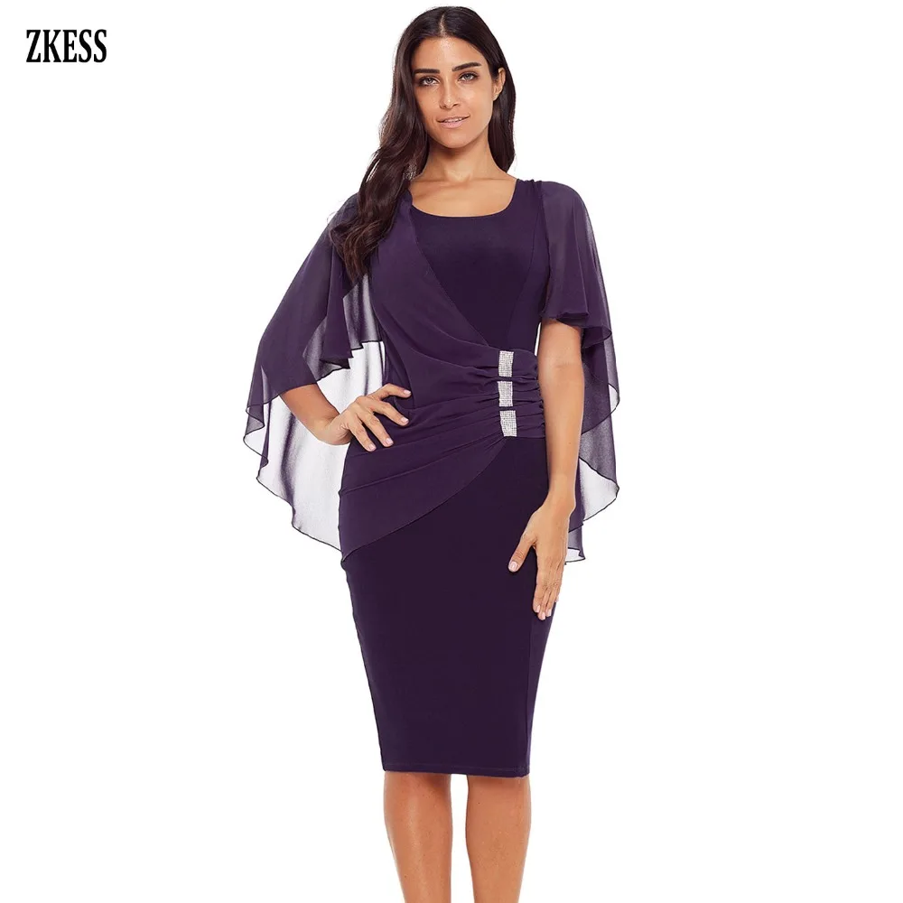 Purple-Waist-Pleats-Rhinestone-Detail-Midi-Dress-LC610292-8-1