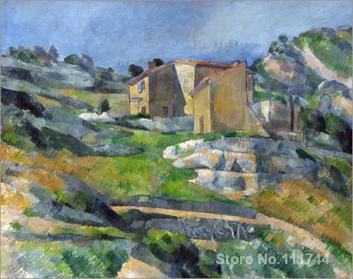 منازل في بروفانس وادي ريو بالقرب من L Estaque بول سيزان استنساخ لوحات عالية الجودة مرسومة باليد House Dog Painting Realisticallyhouse Painting Design Aliexpress