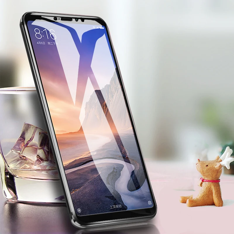 Защитное стекло для Xiaomi Mi Max 3 полное покрытие армированное закаленное Xiomi Max3