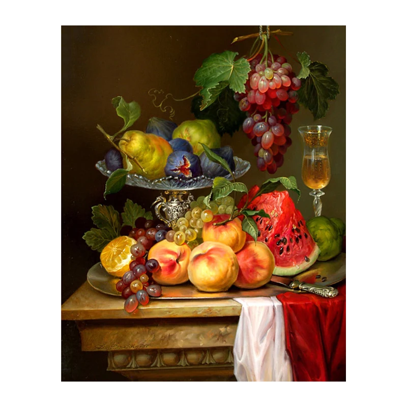 diamond embroidery full square,fruit,mosaic diamond,5d diy ,diamond painting still life of fruit