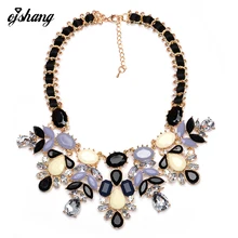 ZABrand 2016 Women Fashion Necklace Pendant Jewelry Candy Flower Statement Necklace Choker Collares Populares Beads Shourouk