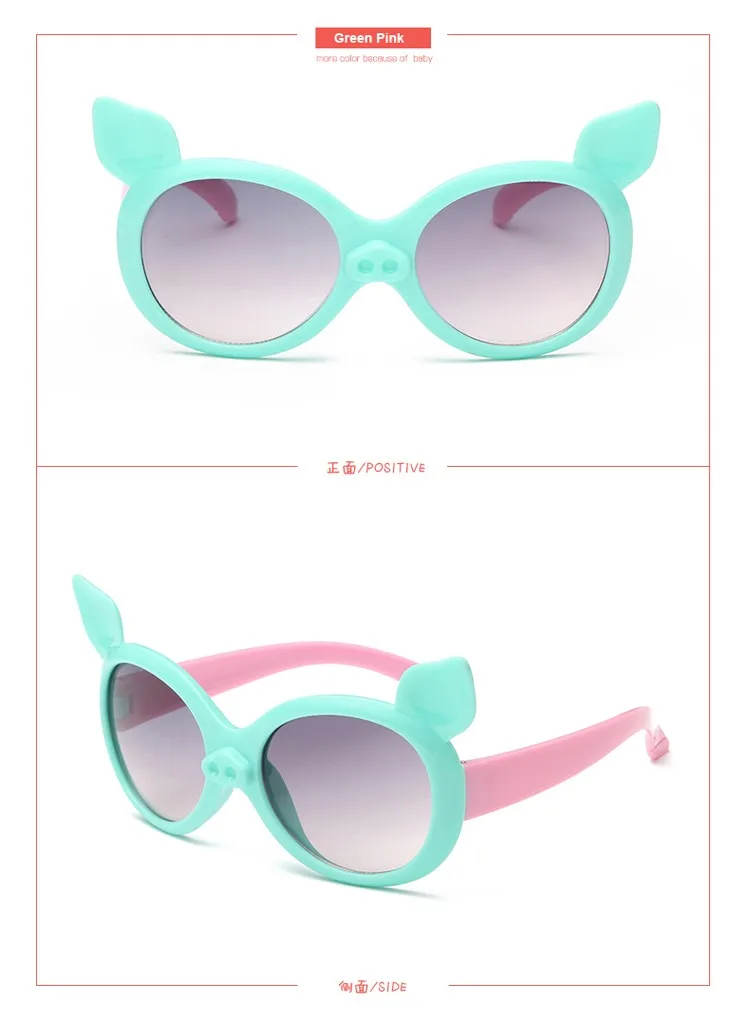 Лаура Фея милая, стильная с изображением мультипликационной свинки, изображение поляризованные солнцезащитные очки для женщин дети UV400 защиты солнцезащитные очки oculos de sol masculino infantil