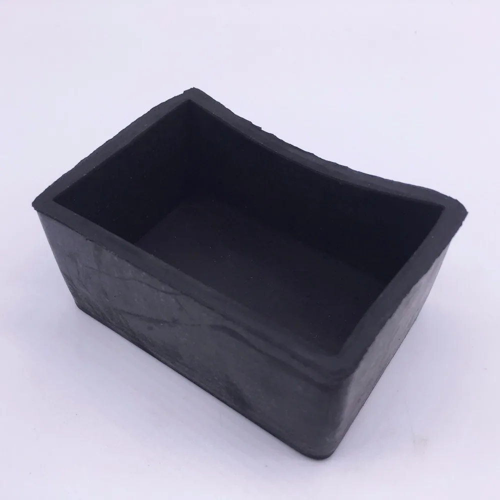 Wkooa 30x50mm Rubber Feet Bumpers Pads Rectangle Bushings for Furniture Steel Pipe Chair Black Pack 20 | Обустройство дома
