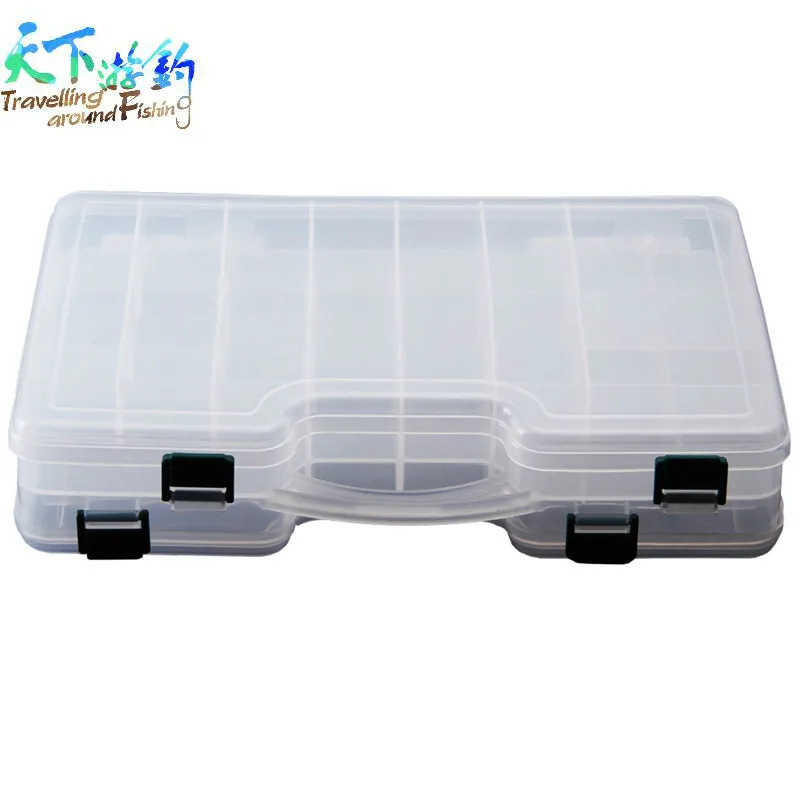 

29X19X6CM Fishing Lure Boxes Movable Interlayer caja pesca Minnow Boxes Carp Fishing accessories pesca Tackle Tool Free Shipping