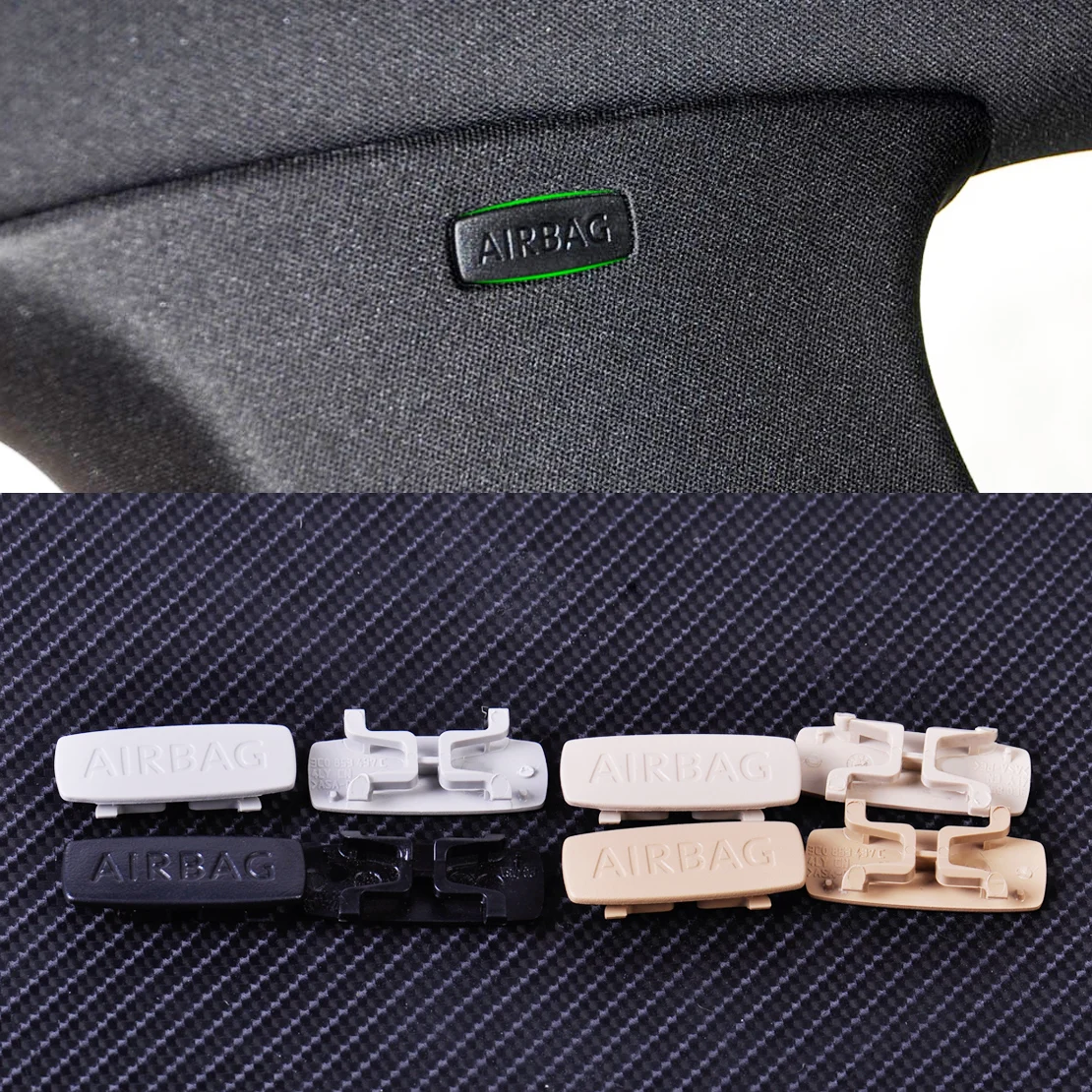 Buy 2pcs Car Pillar Airbag Clip Trim Cap 3C0 853 437C