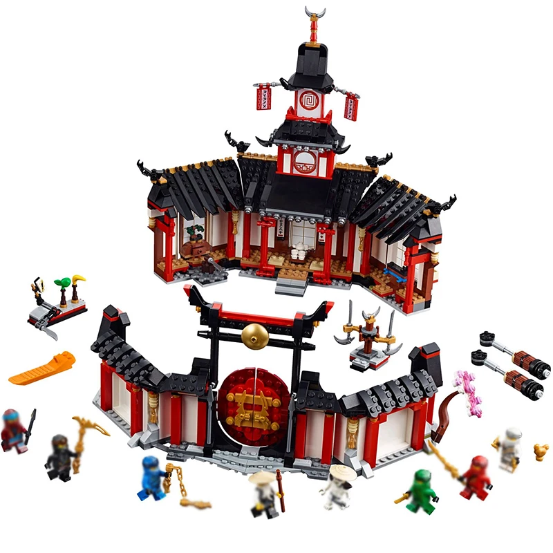 

1112pcs Ninja Legacy Monastery of Spinjitzu Building Blocks Minifigs Compatible Legoingly Ninjagoed Bricks Kit Children's Toys