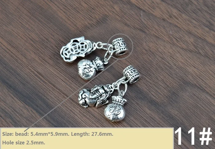 Style 10 925 Серебряная корона Шарм DIY браслет Шарм на удачу Шарм ювелирные изделия небольшой кулон - Окраска металла: Style 10