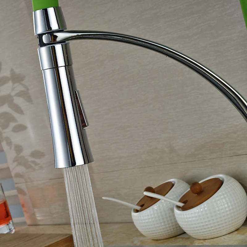 Single-Handle-Chrome-Green-Kitchen-Sink-Faucet-Two-Spout-Functions-Swivel-Hot-and-Cold-Vessel-Sink (4)