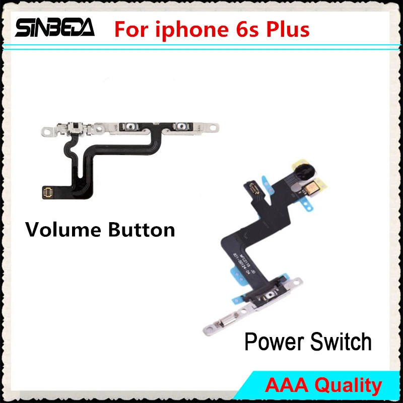 Download Sinbeda Brand New Power Volume Side Mute/Silent On Off Button Switch For iphone 6S Plus 5.5 Flex ...