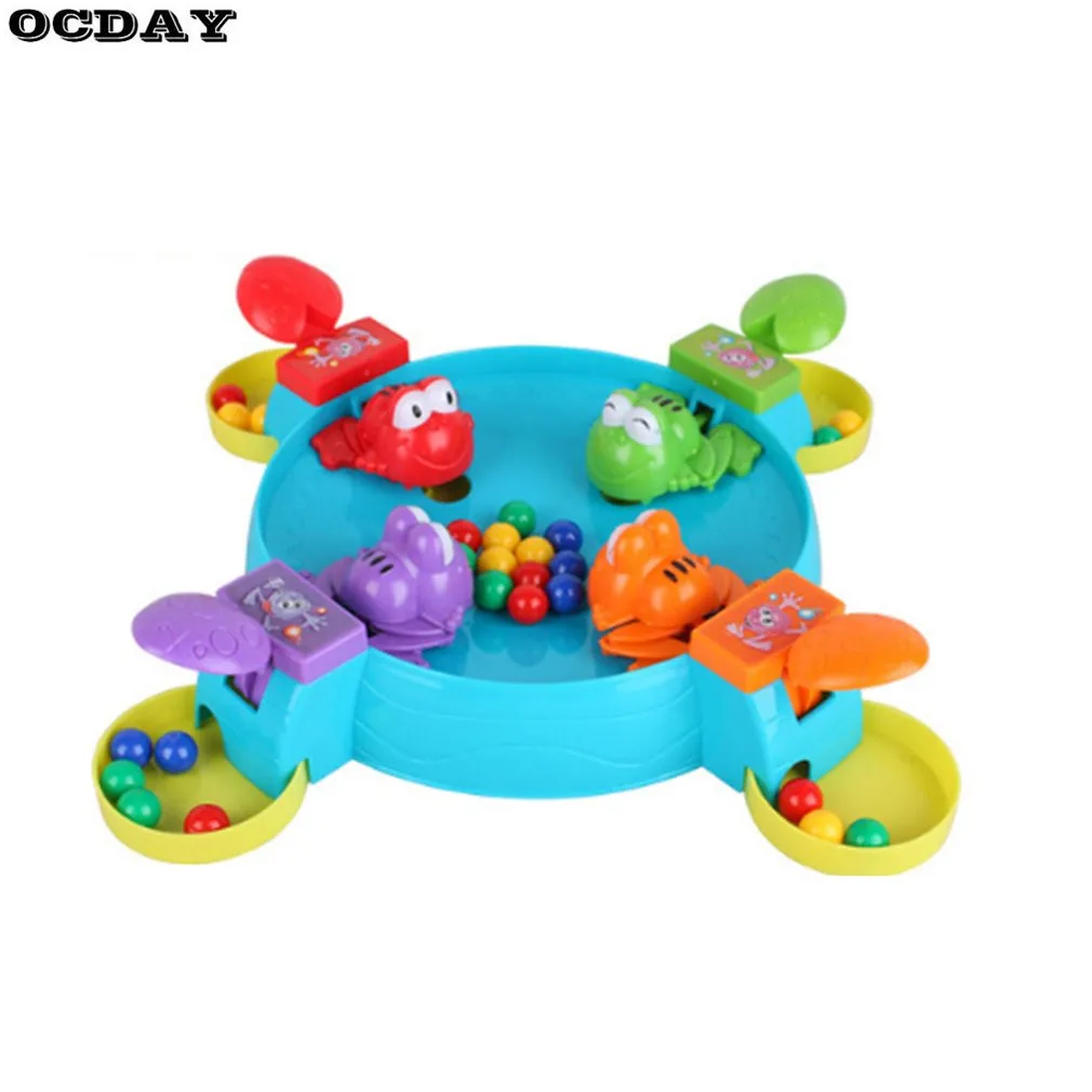

Frogs Swallowing Beads Multi-player Game Feed the Hungry Froggies Parent-child Desktop Interactive Game Feeding Toy For Kids Hot