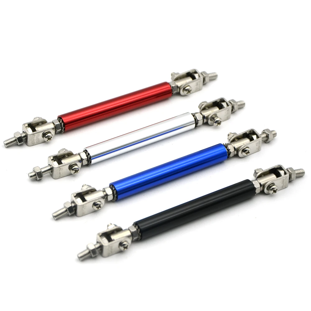 Titanium 1 pair Universal Adjustable 150MM Front Bumper Lip Splitter Rod Strut Tie Bar Support