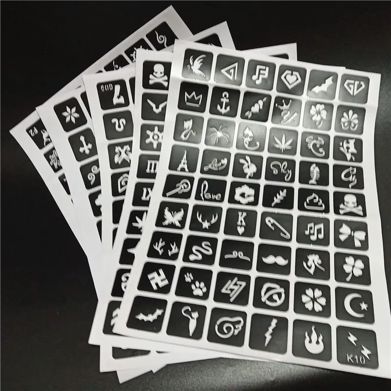 45 Color Powder Shimmer Glitter 6 Glues 2 Brushes 5 Stencils 2 Cleansing Water For Temporary Tattoo Body Kids Face DIY Nail Art