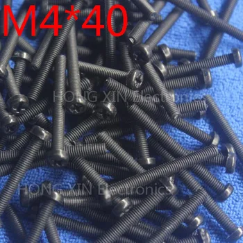 

M4*40 Black 40mm 1pcs Round Head nylon Screw plastic bolts brand new RoHS compliant Fasteners Assortment PC/board DIY