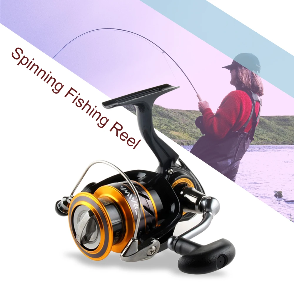 DAIWA Рыболовная катушка 5 3: 1 передаточное число 2000S / 2500S 3000S/4000S спиннинговая