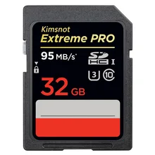 Kimsnot Extreme Pro 633x32 ГБ SDHC карты 256 ГБ 128 Гб 64 Гб оперативной памяти, 16 Гб встроенной памяти SD карта SDXC карты памяти Class10 высокое Скорость 95 МБ/с. для цифровой зеркальной камеры Canon Nikon