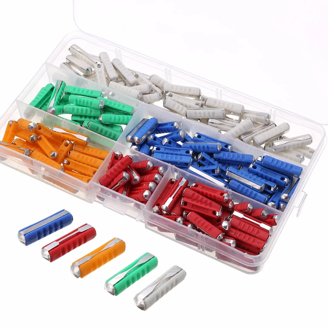 200pcs 5 Colors Torpedo Fuses Kit Continental Ceramic Torpedo Fuses