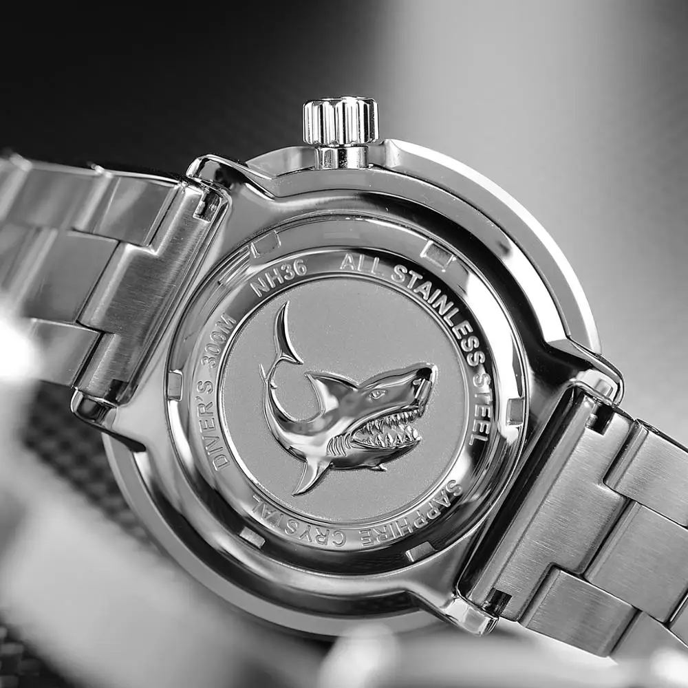 Автоматические часы San Martin Tuna SBBN015 модные NH35 со стальным механизмом