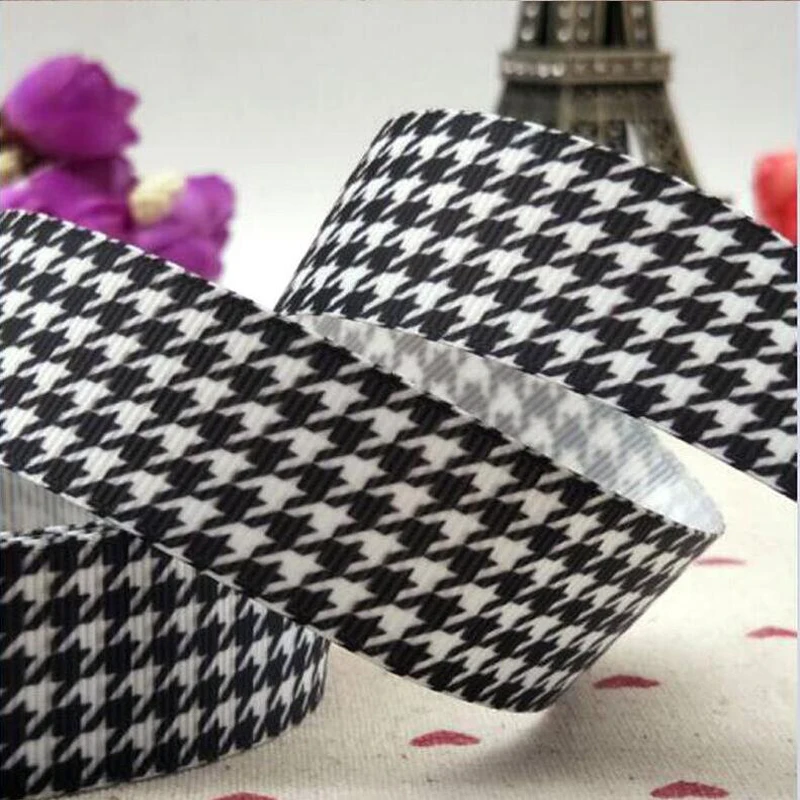 

38mm ribbon 10 yards DIY hand bows material gift wrap Grosgrain ribbons plaid