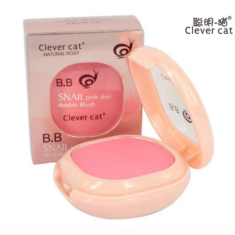 

Clever cat brand natural Blush Lasting waterproof sweatproof Facial contour modification Brighten the skin Coloring Enchantment