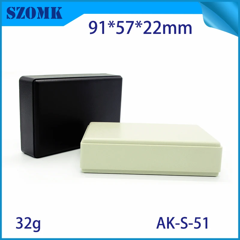 

4 pcs, 91*57*22mm plastic box for electronics device outlet boxes szomk abs plastic housing electronic enclosure for pcb design